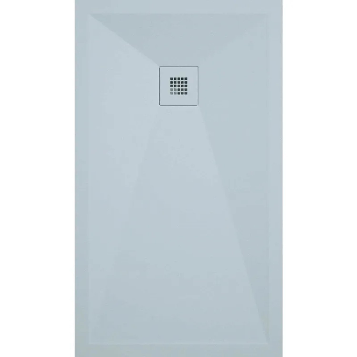 Mirlo Mineralguss Duschwanne Extra Flach Onda Grau 100x160cm