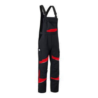 Kübler Latzhose ACTIVIQ cotton+ HIGH PSA 2 schwarz/mittelrot 98