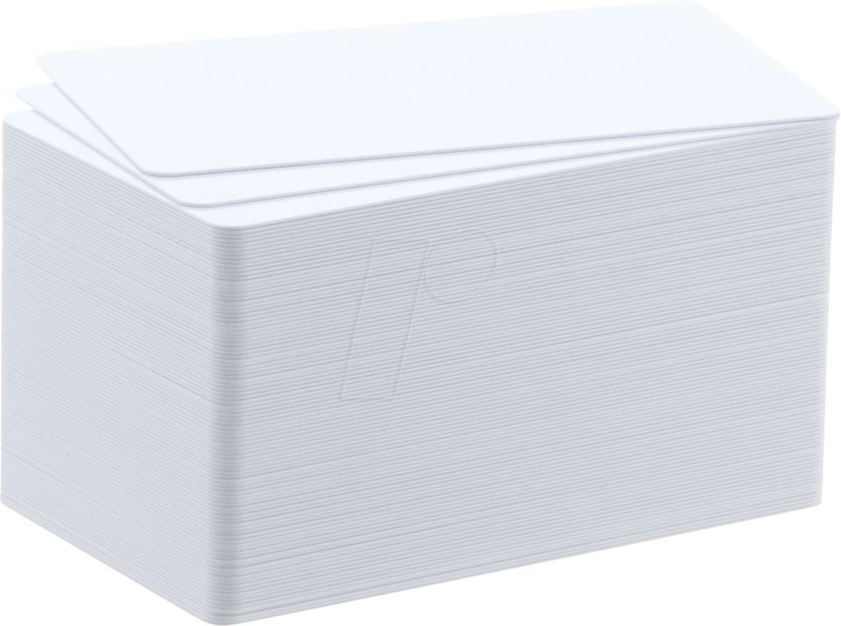 PVCKARTEWS 8654 - PVC-Karten, 86x 54 x 0,76 mm, 100 Stück