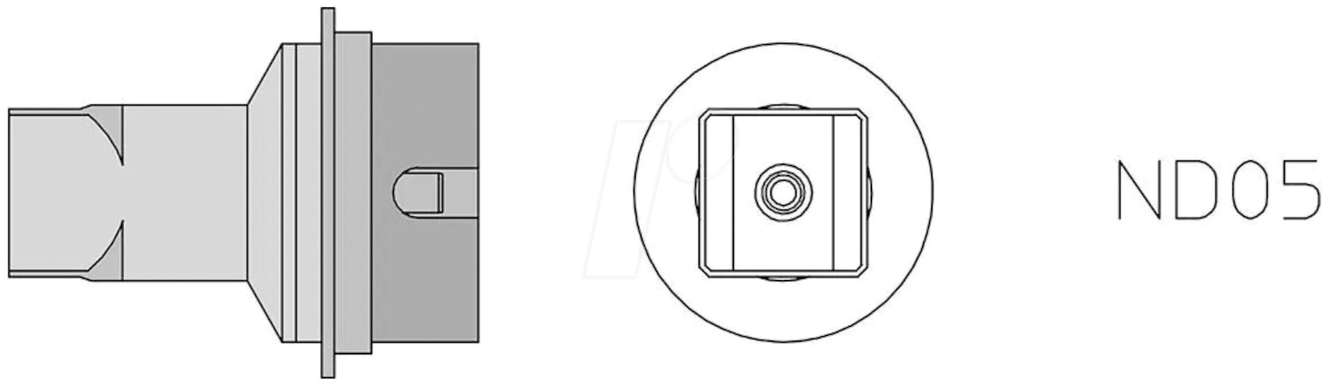 WE T0058736843N - ND05 Heißluftdüse 10,7X10,7 mm