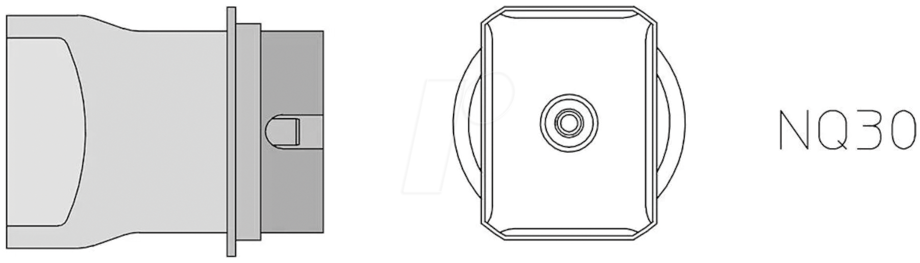 WE T0058750721N - NQ30 Heißluftdüse 17,5X23,5 mm