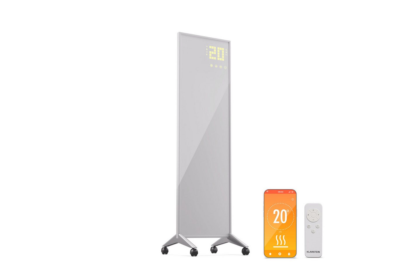 Wonderwall Smart Bornholm Infrarotheizung 30x100cm App 400W 400 W Weiß