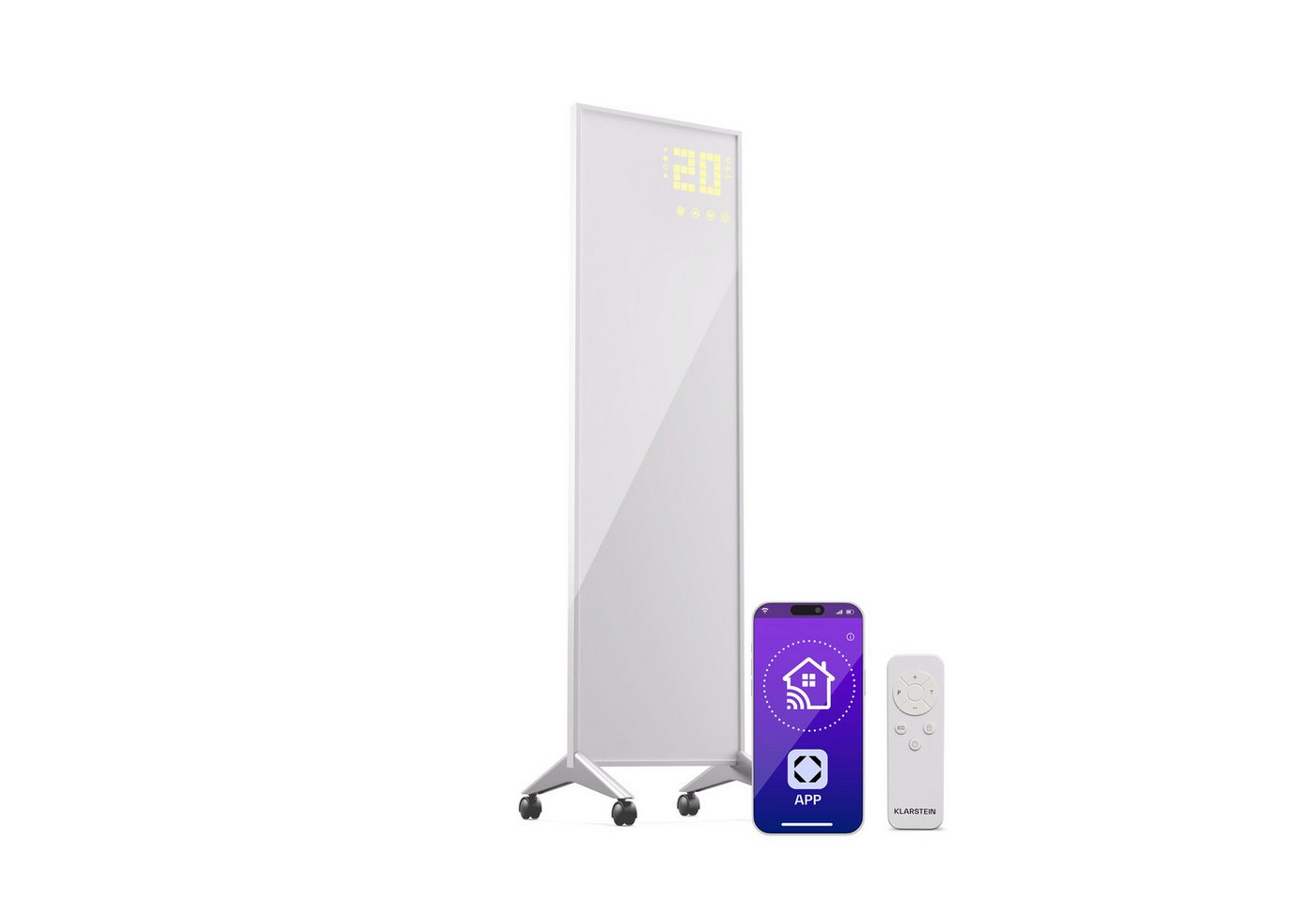 Wonderwall Smart Bornholm Infrarotheizung 30x100cm App 400W 400 W Weiß Bild 4