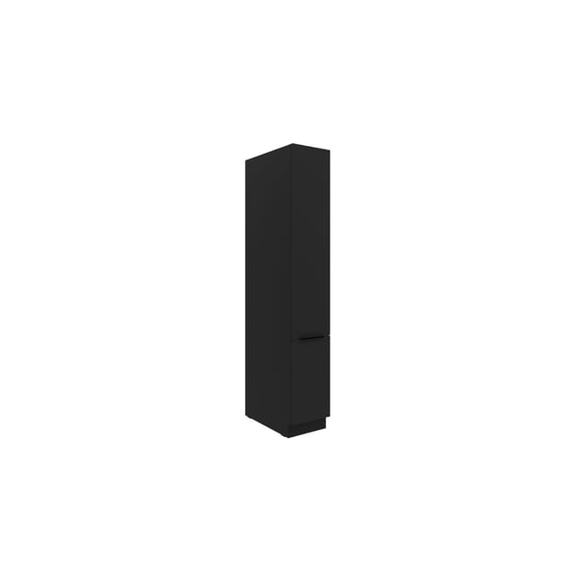 Küchen Apothekerschrank 30 cm SIENA Schwarz Küchenzeile Küchenblock Küche