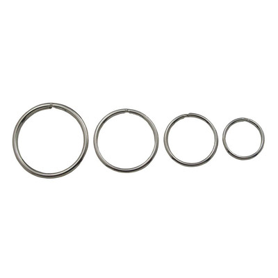 Schlüsselringe, silber, ø25mm, 10 Stück