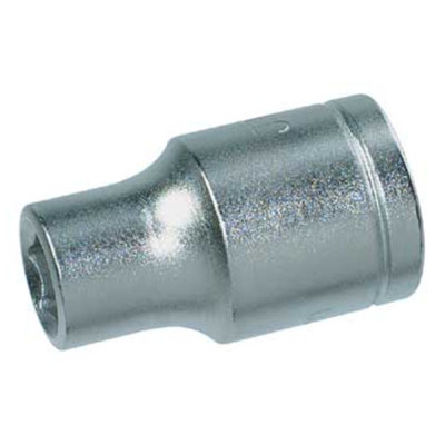 Steckschlüsseleinsatz, DIN 3124, 12-kant, gerändelt, 17mm