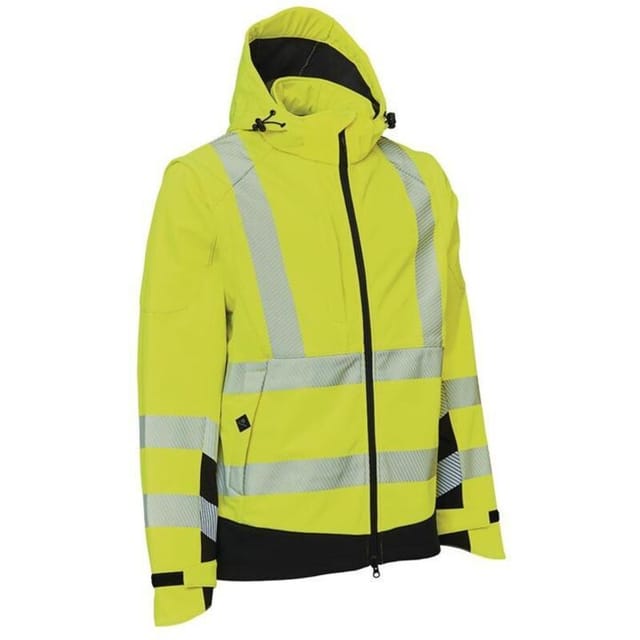 Elka Rainwear - Warnschutz Softshelljacke visible xtreme Gr.XXL warngelb/schwarz
