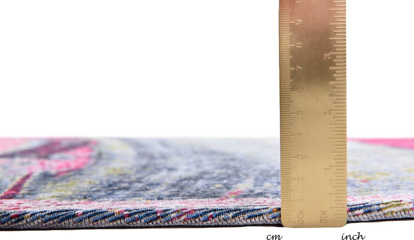 Gino Falcone Teppich Cosima-111, rund, Höhe: 3 mm, Flachgewebe, mit Chenillegarn, modernes Design, auch in rund Bild 4