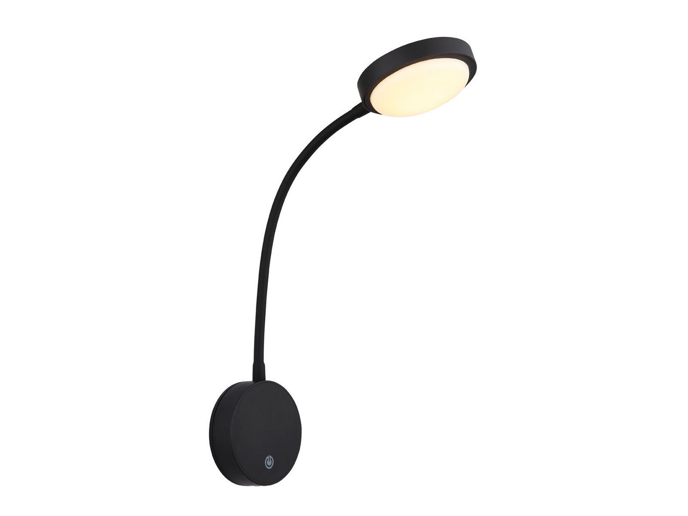 GLOBO LIGHTING LED Leselampe, Dimmfunktion, LED fest integriert, Warmweiß, Wand-Leuchte Akku-Lampe kabellos Schwarz, Nachttischlampe Bett-Lampe Bild 3