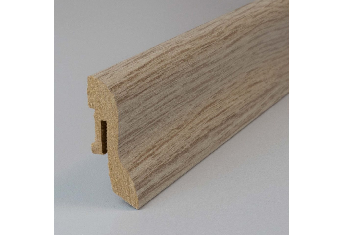 PROVISTON Sockelleiste MDF, 20 x 40 x 2500 mm, Eiche beige, Fußleiste, MDF foliert Bild 2