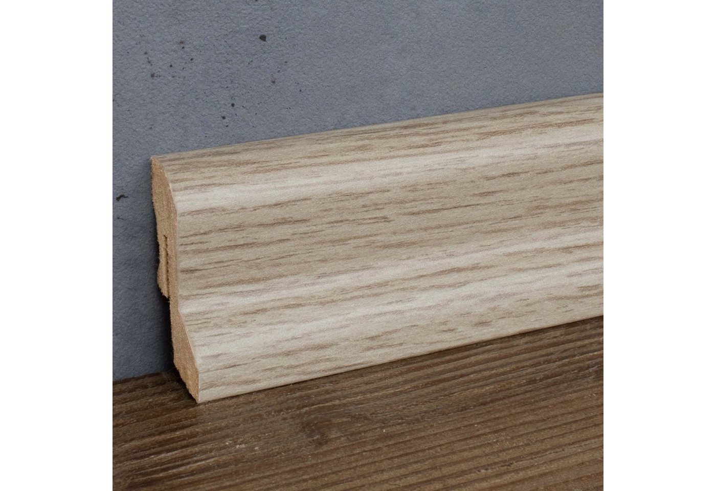 PROVISTON Sockelleiste MDF, 20 x 40 x 2500 mm, Eiche beige, Fußleiste, MDF foliert Bild 5