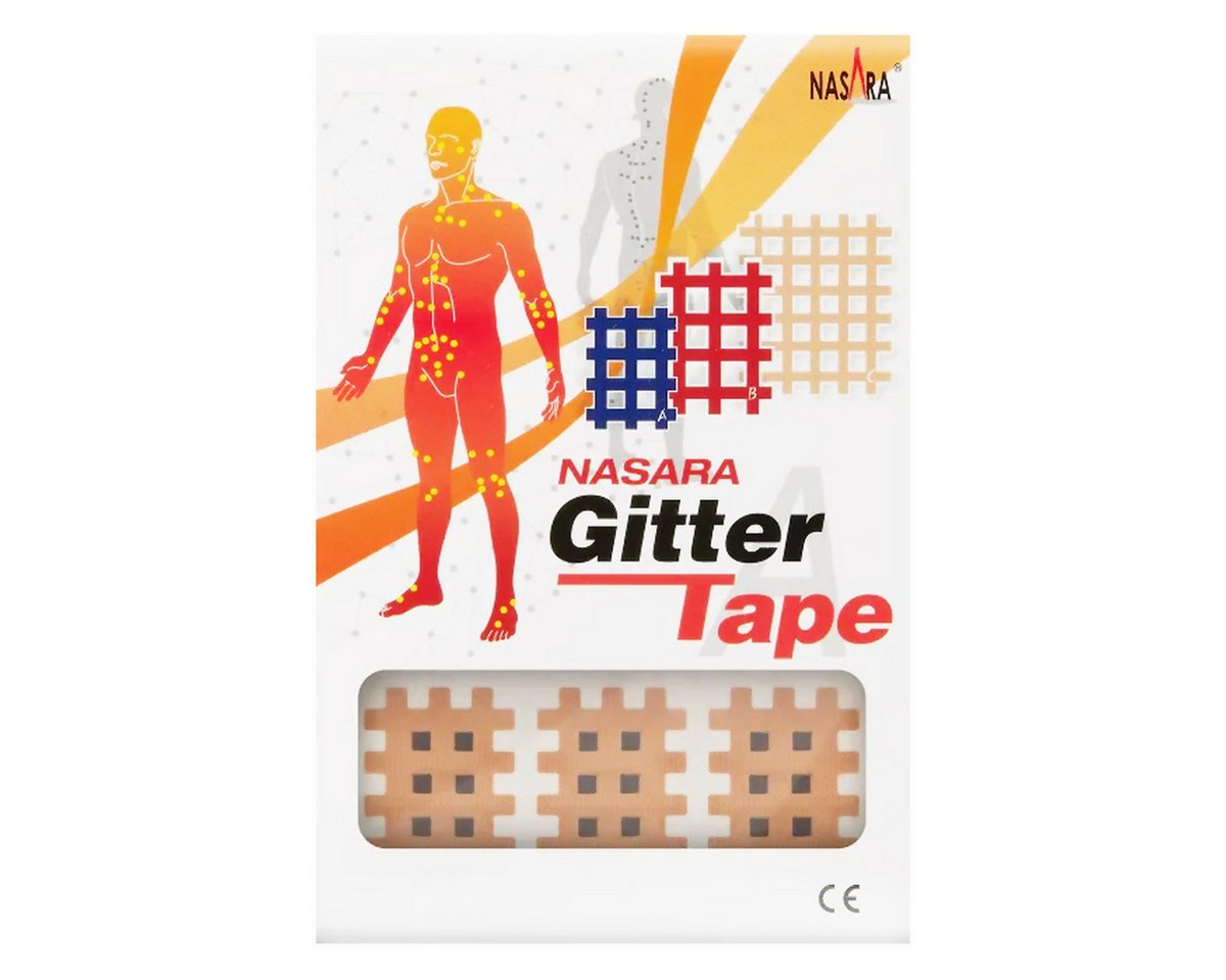 NASARA Kinesiologie-Tape NASARA Original Gitter Tape im 3er Sparset (1x Typ A, 1x Typ B, 1x Typ Bild 4