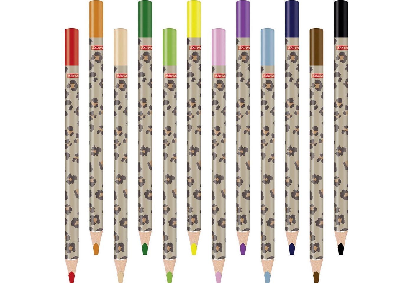 BRUNNEN Buntstift Jumbo Buntstifte 12erPack Safari World Bild 2