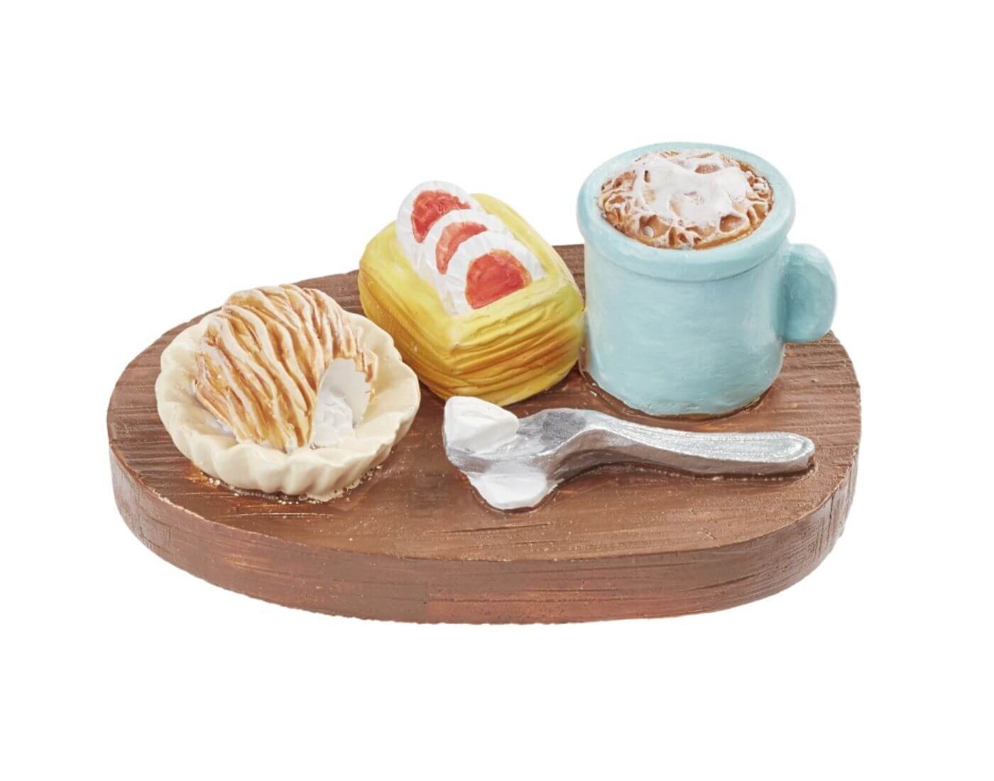 HobbyFun Wichteltür Miniatur Frühstücks-Brett, ca. 4,5cm - Wichtel- und Puppenstube