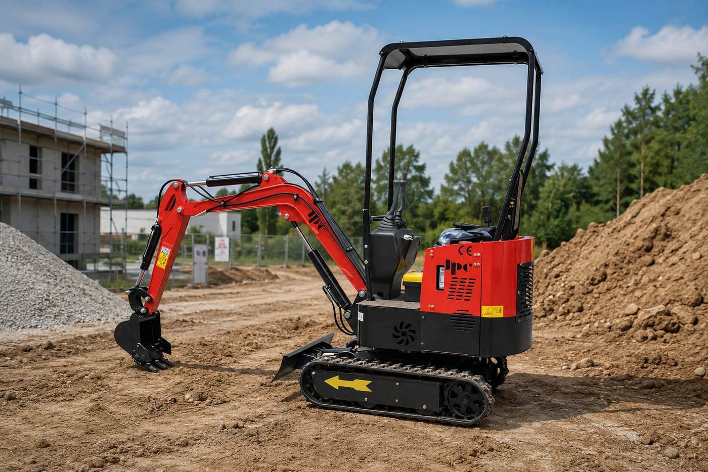 Teico Minibagger HT12 Minibagger 1,0t – Rot – Baujahr 2025 – KOOP Dieselmotor 12PS Bild 3