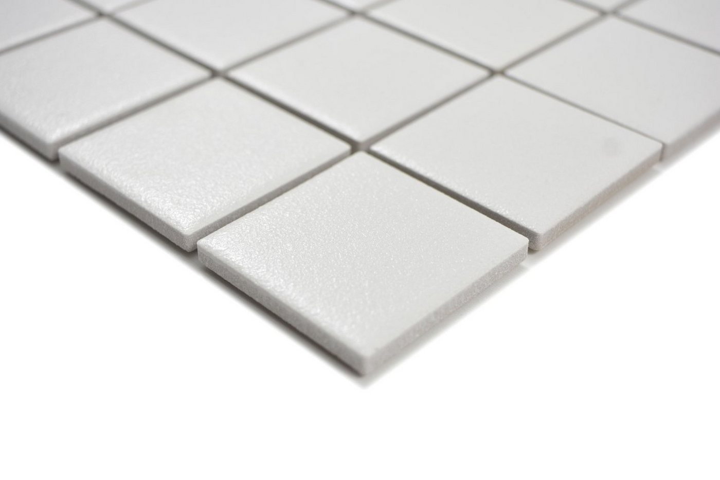 Mosani Mosaikfliesen Keramik Mosaik altweiß RUTSCHEMMEND Fliesenspiegel Küche Bad Bild 2