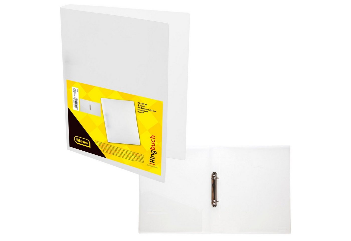 Idena Hefter Idena 224335 - Ringbuch DIN A4, aus PP, 2 Ringe, 35 mm Rückenbreite Bild 3