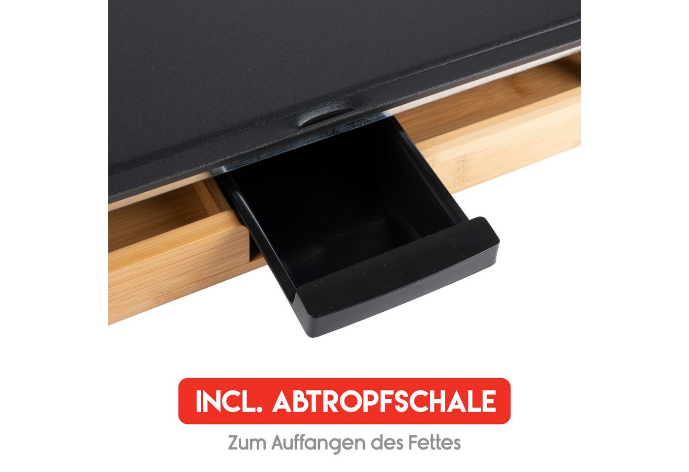 Alpina Grillplatte alpina Tischgrill 2000W, 43 x 22,5 CM Bild 3