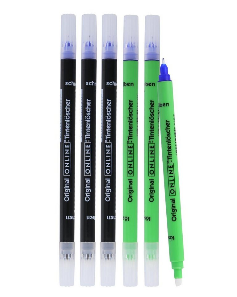 Online Pen Tintenkiller Tintenlöscher, Set mit 6 Tintenlöscher in Grün und Schwarz Bild 3