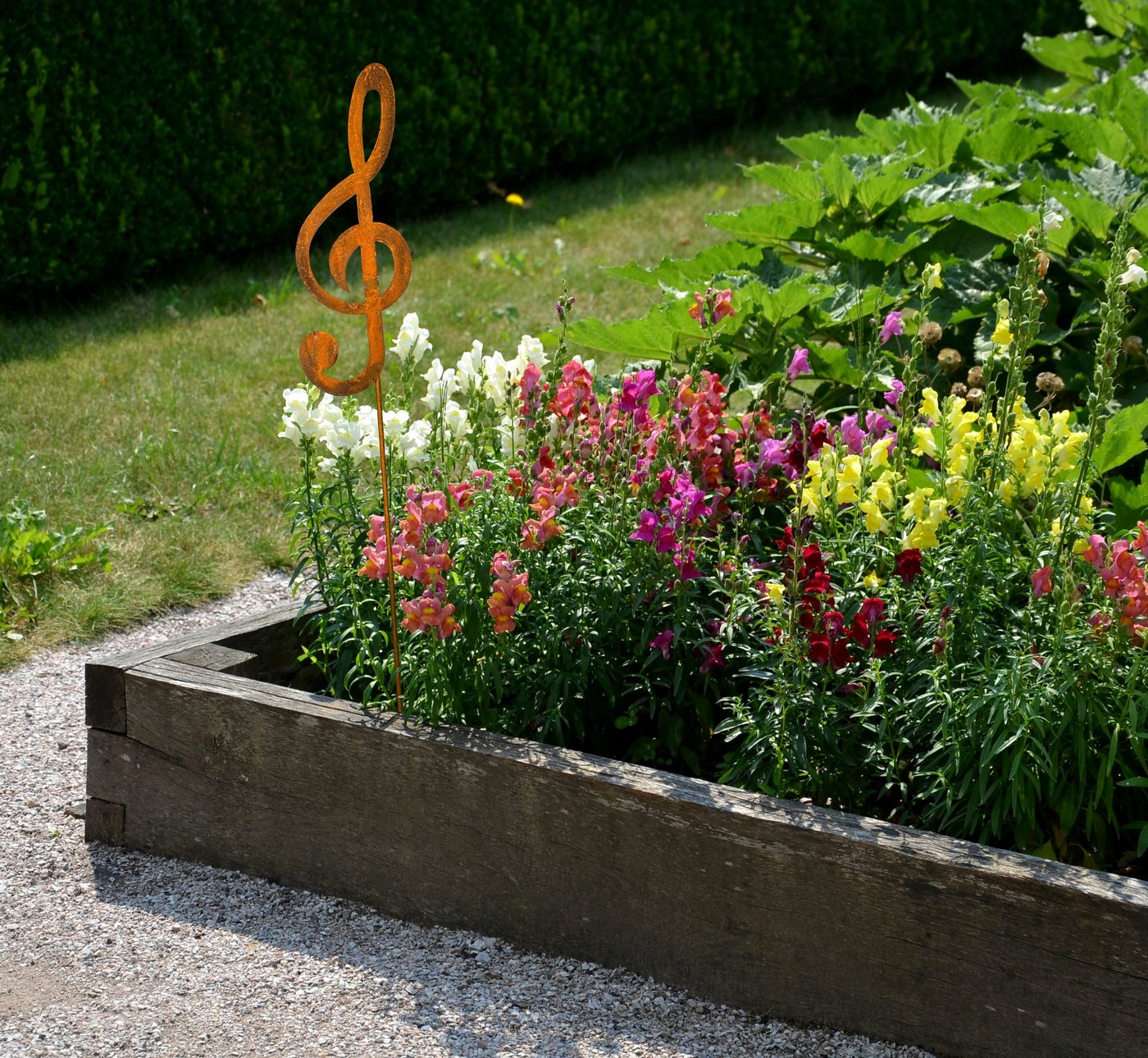 Blümelhuber Gartenstecker - Edelroststecker Notenschlüssel (1-St) wetterfest Bild 5