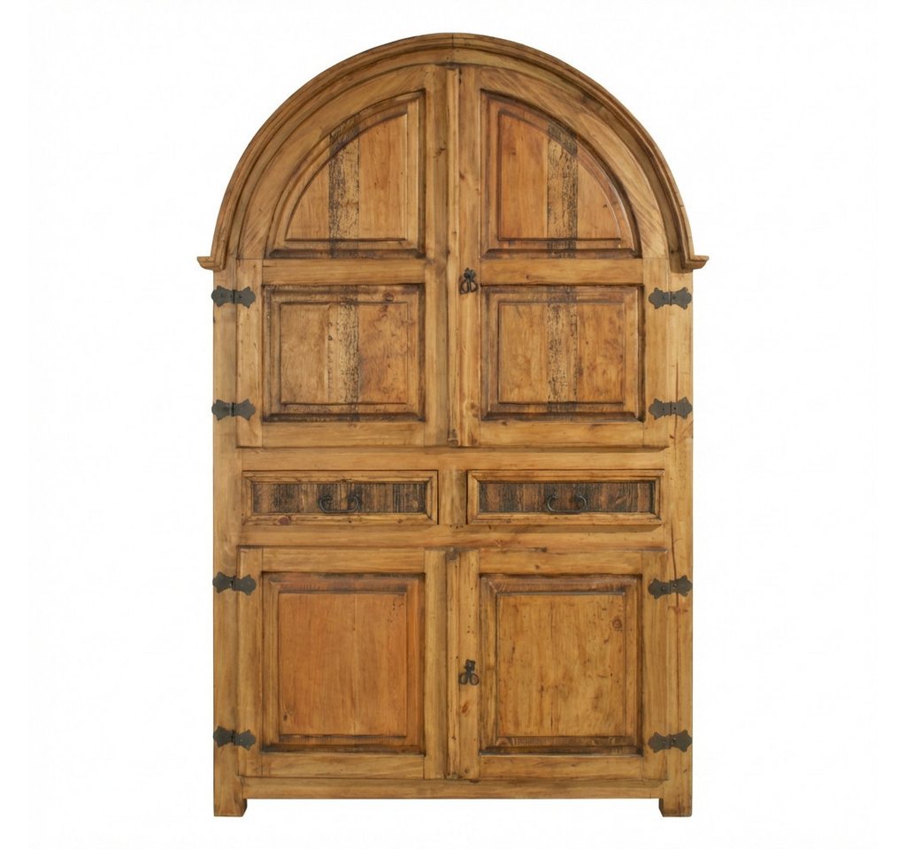 WOLF MÖBEL Drehtürenschrank MEXIKO Rundbogenschrank mit 3 Einlegeböden (129x62x201) 3 Einlegeböden Bild 2