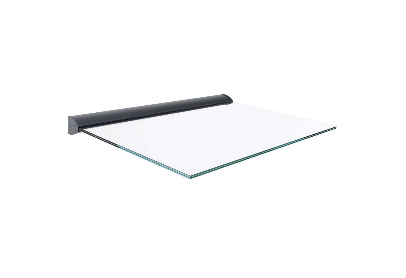 Bauwelt Online Vordach DIY Türvordach Überdachung (aus Glas für Haustür Regenschutz), freitragend, zum Selbstaufbauen
