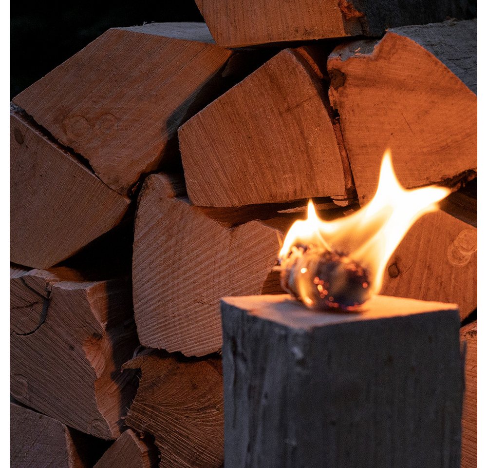 Flameup Kaminholz Brennholz Kaminholz Holz 5-500kg Ofen Kamin Kaminofen Grill Buche 33cm, 5 kg