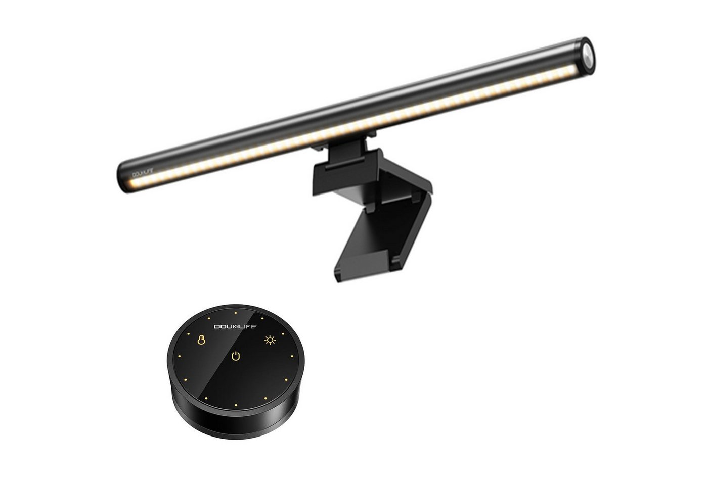 Insma LED Schreibtischlampe Monitor Lampe, LED Screenbar dimmbar mit Touch Fernbedienung, LED fest integriert, Einstellbare Farbtemperatur, Memory-Funktion, 45° schwenkbar Bild 3