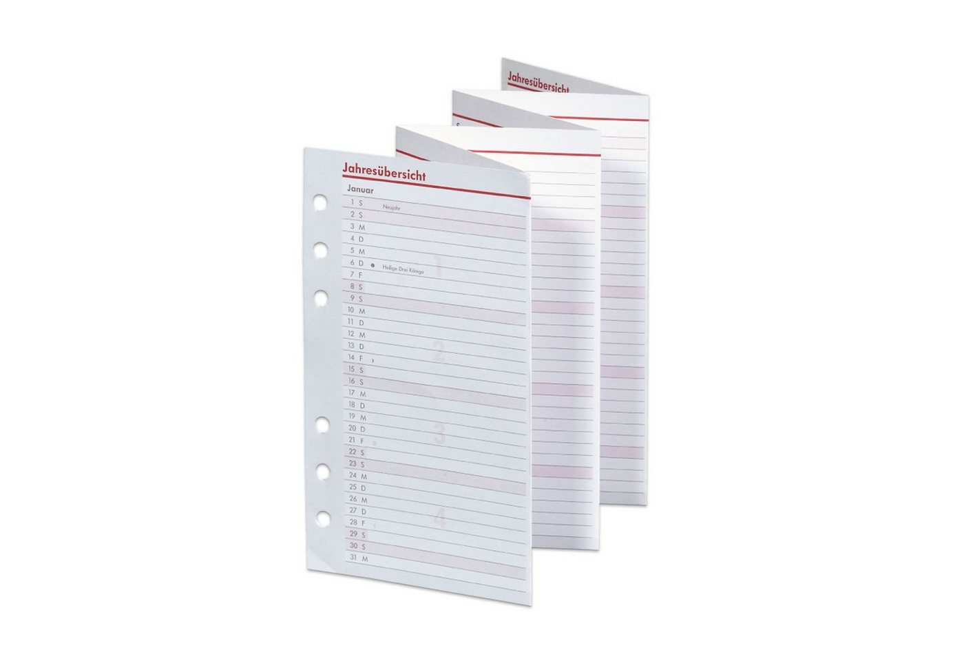 bsb-obpacher Taschenkalender BSB Timer Faltkalender A6 Jahresübersicht Leporello 2027 (02-0468)