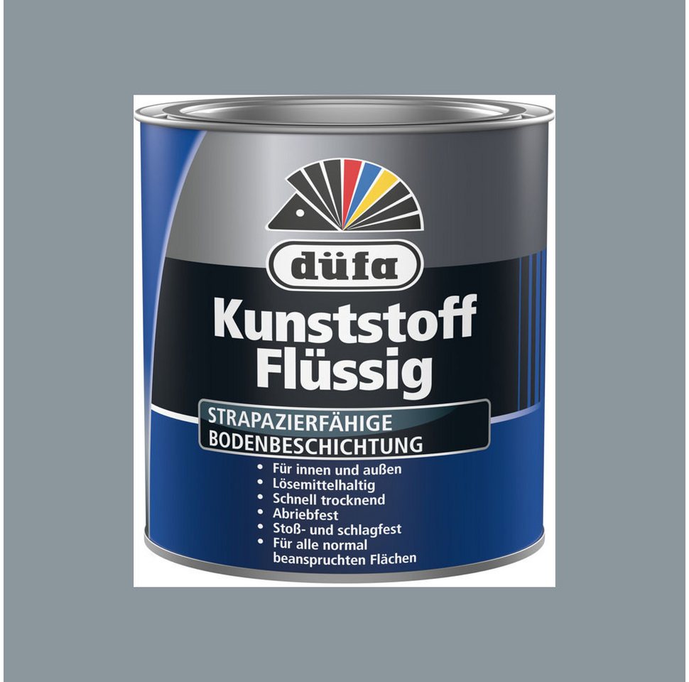 düfa Acryl-Flüssigkunststoff Kunststoff Flüssig Grau 750 ml Flüssigkunststoff Matt, schützt den Untergrund vor Nässe und Feuchtigkeit