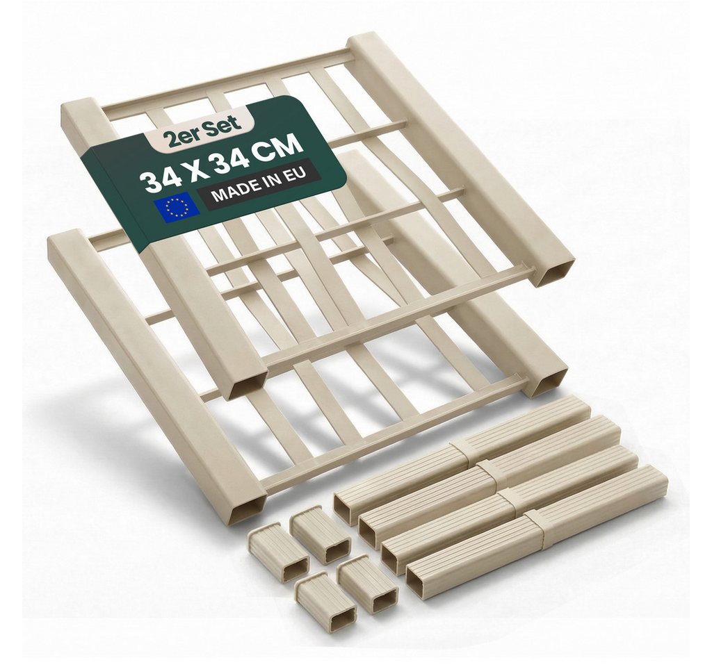 KreLeo Spalier 2er Rückwand + Verbinder für Spalier 'Ethica' (Größe/Farbe wählbar)