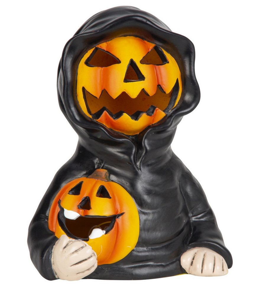 Mel-O-Design LED Dekofigur LED Halloweenfigur Pumpkin Shadow mit Farbwechsel 18,5 cm Bild 2