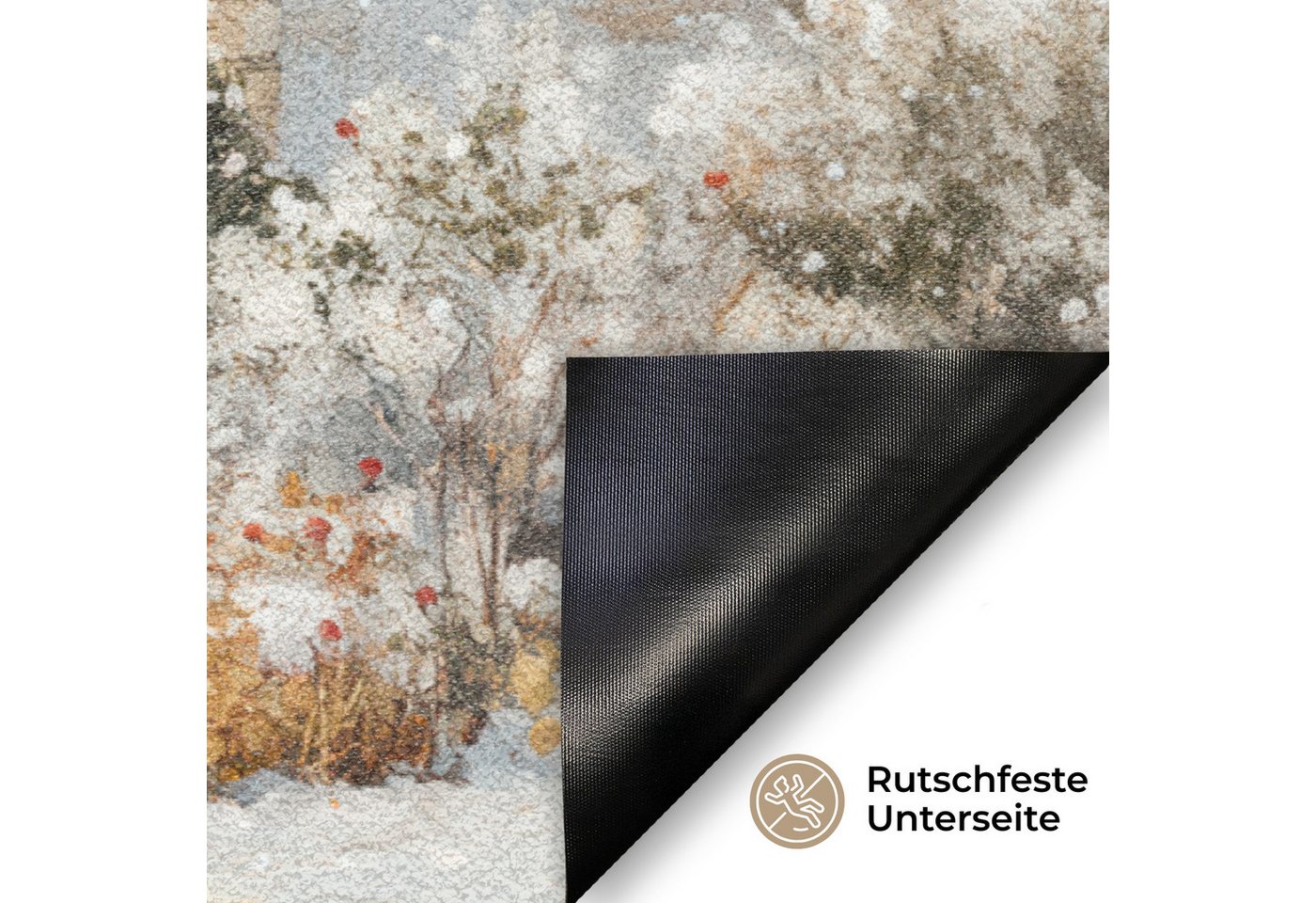 MuchoWow Fußmatte Weihnachten - Zuhause - Winter - Schnee, Rechteckig, innen Schmutzfangmatte, Tür, Schmutzfänger Flur, Teppich 60x40 cm