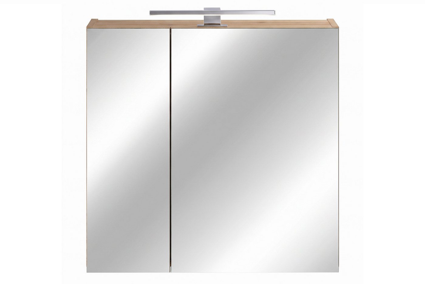 Lomadox Spiegelschrank NEWPORT-56-EVOKE 60 cm breit in Eiche, inkl. LED-Aufsatzleuchte Bild 2
