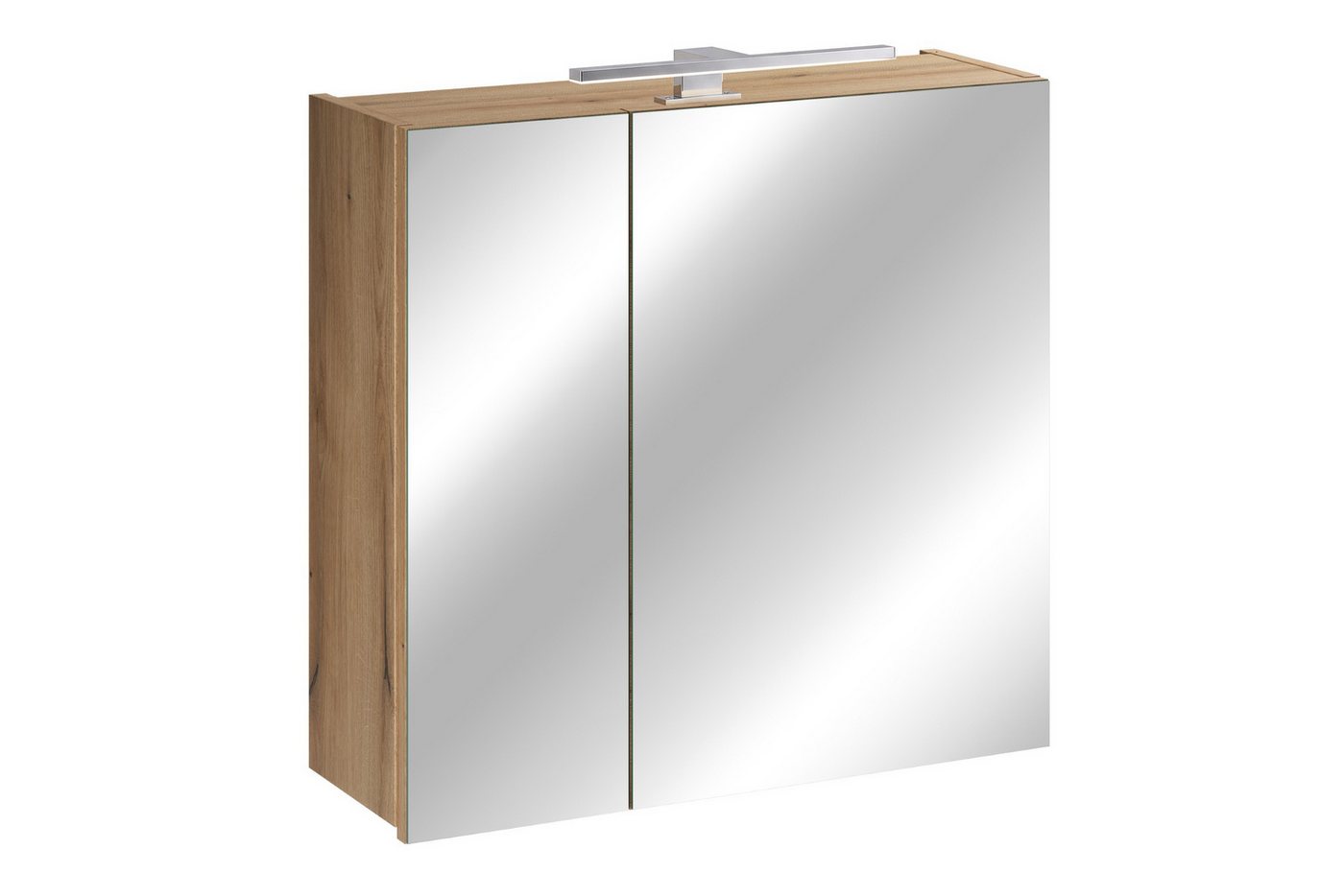 Lomadox Spiegelschrank NEWPORT-56-EVOKE 60 cm breit in Eiche, inkl. LED-Aufsatzleuchte Bild 4