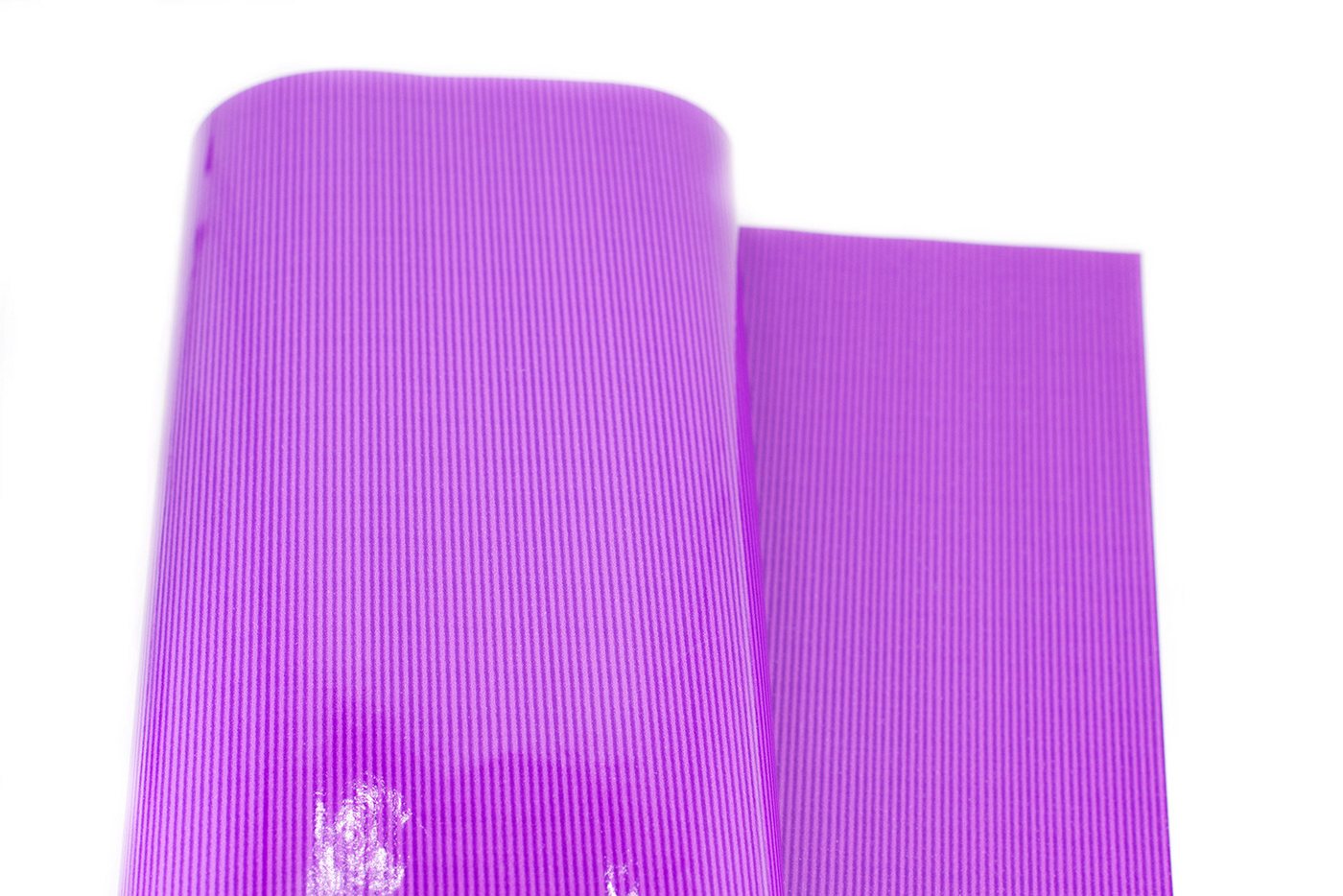 Star Geschenkpapier, Geschenkpapier gestreift 70cm x 2m Rolle Lila beidseitig Bild 2