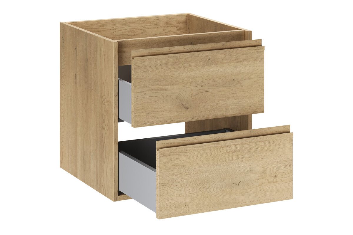 einfachgutemoebel Waschtisch-Set Waschplatz VANDA CREMONA 50cm Schubfach, ohne Oberplatte, cream oak, (Badmöbel Set, 1-St., Waschtisch Unterschrank) Bild 2