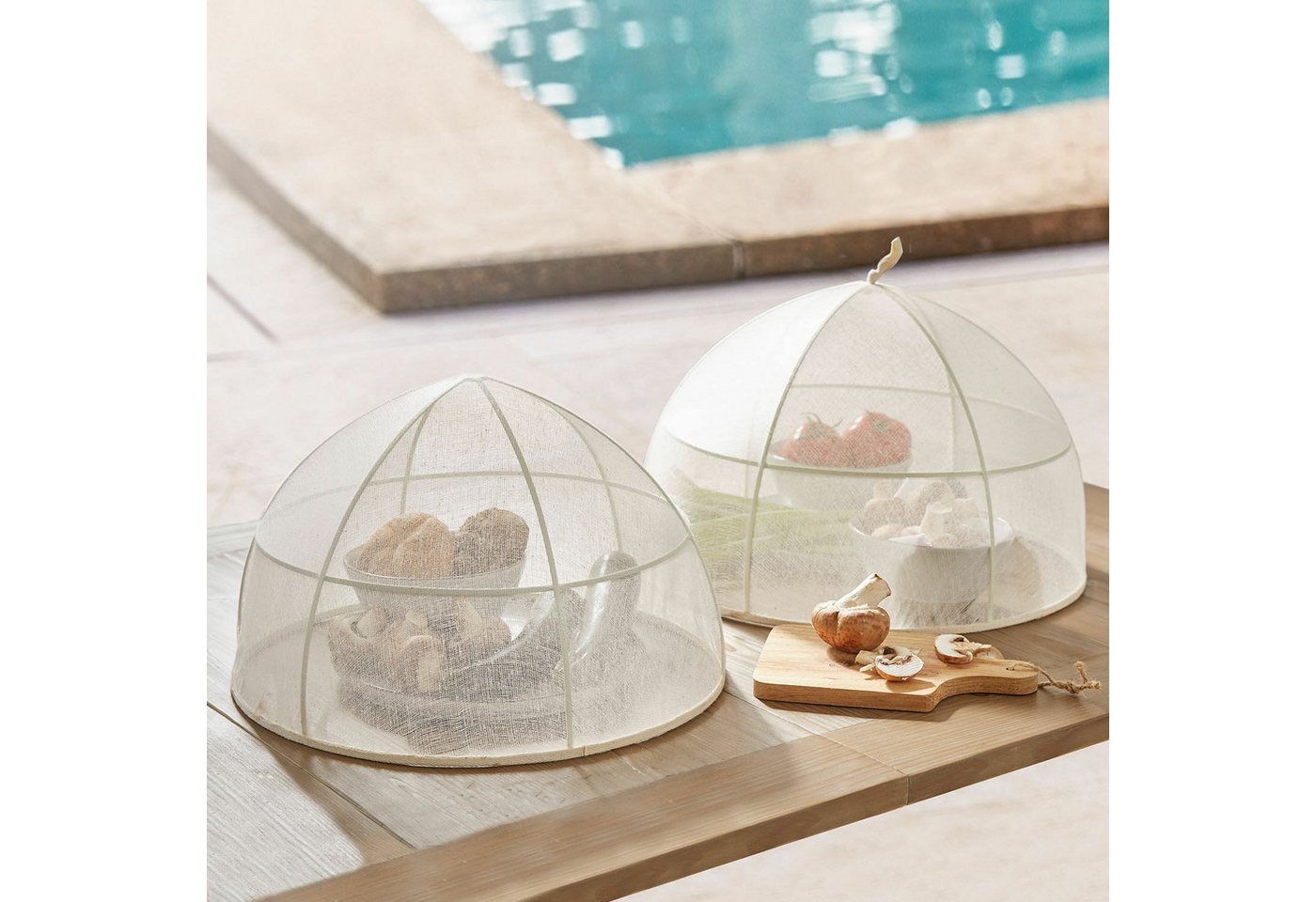 Mirabeau Abdeckhaube Abdeckhaube 2er Set Ognéville beige Bild 2