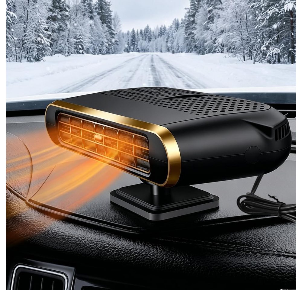 FELIXLEO Heizlüfter Autoheizung 12 V 120 W 2 in 1 Heizlüfter und Defroster 360° Bild 3