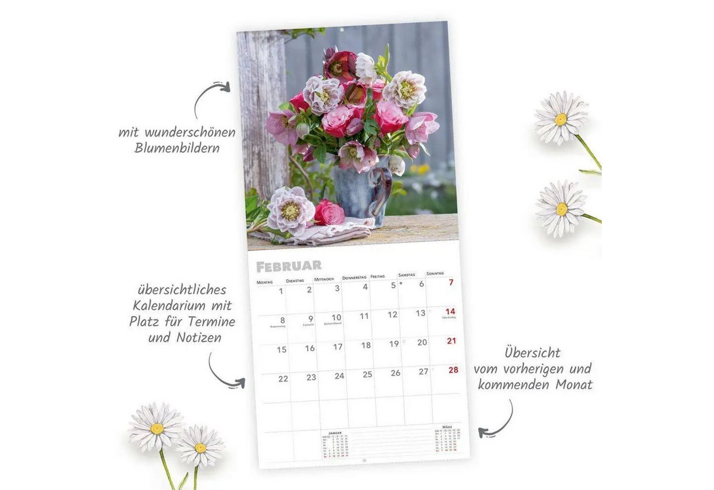 Trötsch Verlag Wandkalender TRÖTSCH - Broschürenkalender Blumenkalender 2027 Bild 2