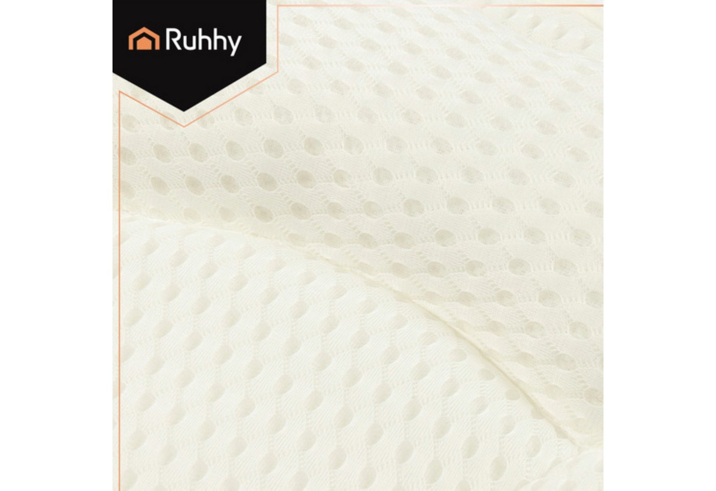 Ruhhy Badewannenkissen Badekissen 43x40 cm Entspannungskissen mit 6 Saugnäpfen, Badekissen mit 6 Saugnäpfen und Aufhängehaken für Badewanne, Badekissen mit 6 Saugnäpfen und Aufhängehaken, 6 Saugnäpfe, 3D-Mesh-Gewebe, Schnelltrocknend, Ergonomische Form Bild 3