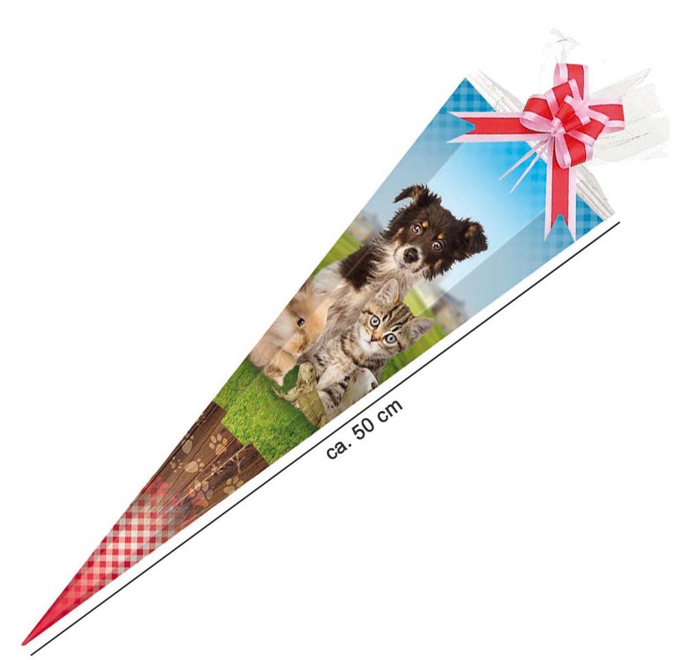 STYLEX Schultüte 50 cm gefüllt Pets Haustiere