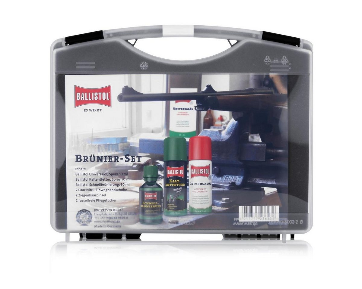 Ballistol Multifunktionsöl Ballistol BALLISTOL-Set Schnellbrünierung - Das Rundum-Paket (1er Pack