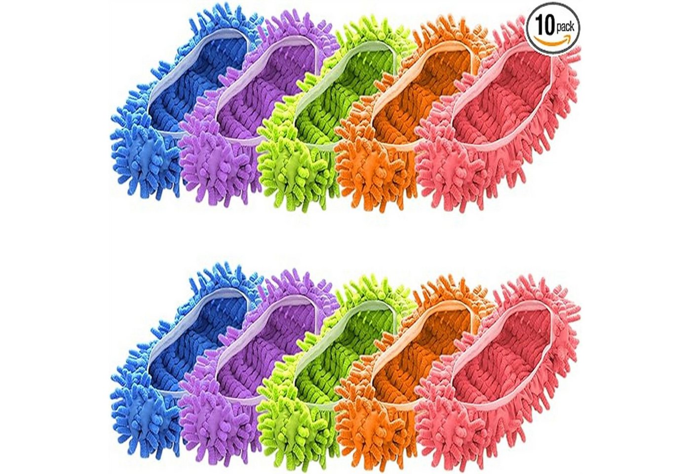 feinlux Staubbesen Staubwischer Schuhe Abdeckung (Set, 5-St., Staubwischer Schuhe Abdeckung), für Mop Staub Staubtuch 10 PCS 5 Paare (10-St) Bild 4