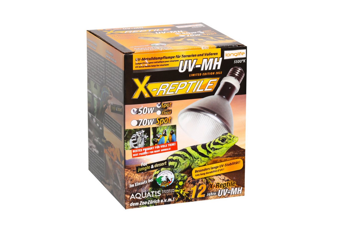 M&S Reptilien Terrarienleuchte X-Reptile HID-Lampe (UV-Lampe) 50 Watt