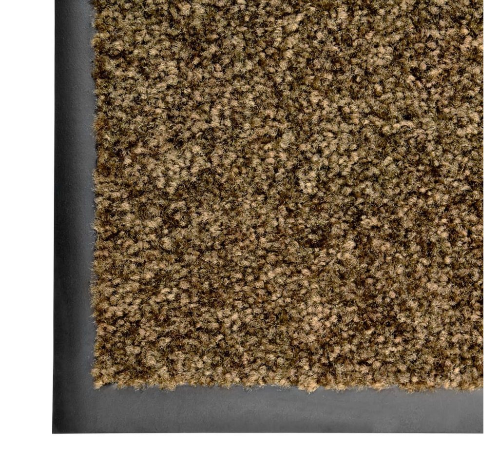 furnicato Fußmatte Braune Innen-/Außen-60 x 40 cm, Maschinenwaschbare Schmutzfangmatte mit rutschfester PVC-Rückseite