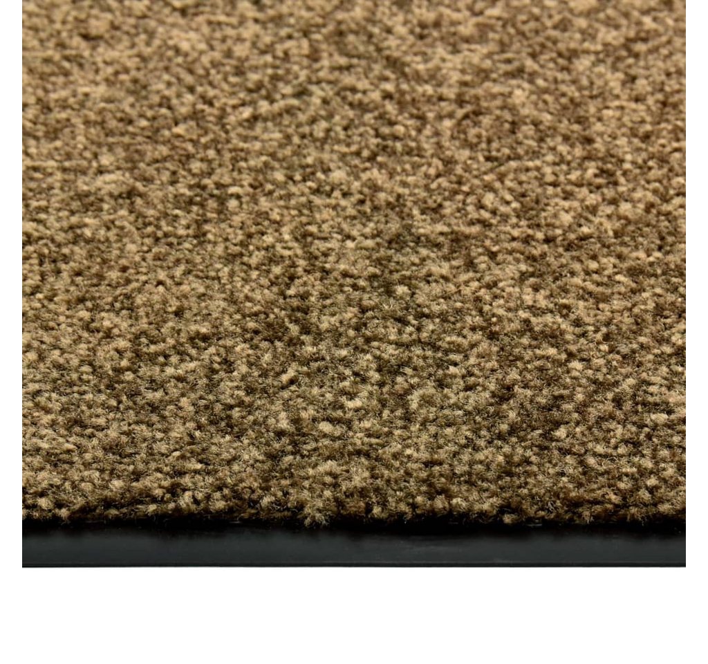 furnicato Fußmatte Braune Innen-/Außen-60 x 40 cm, Maschinenwaschbare Schmutzfangmatte mit rutschfester PVC-Rückseite Bild 2