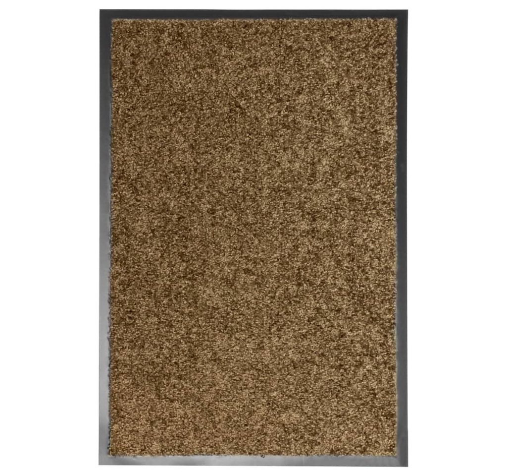 furnicato Fußmatte Braune Innen-/Außen-60 x 40 cm, Maschinenwaschbare Schmutzfangmatte mit rutschfester PVC-Rückseite Bild 5