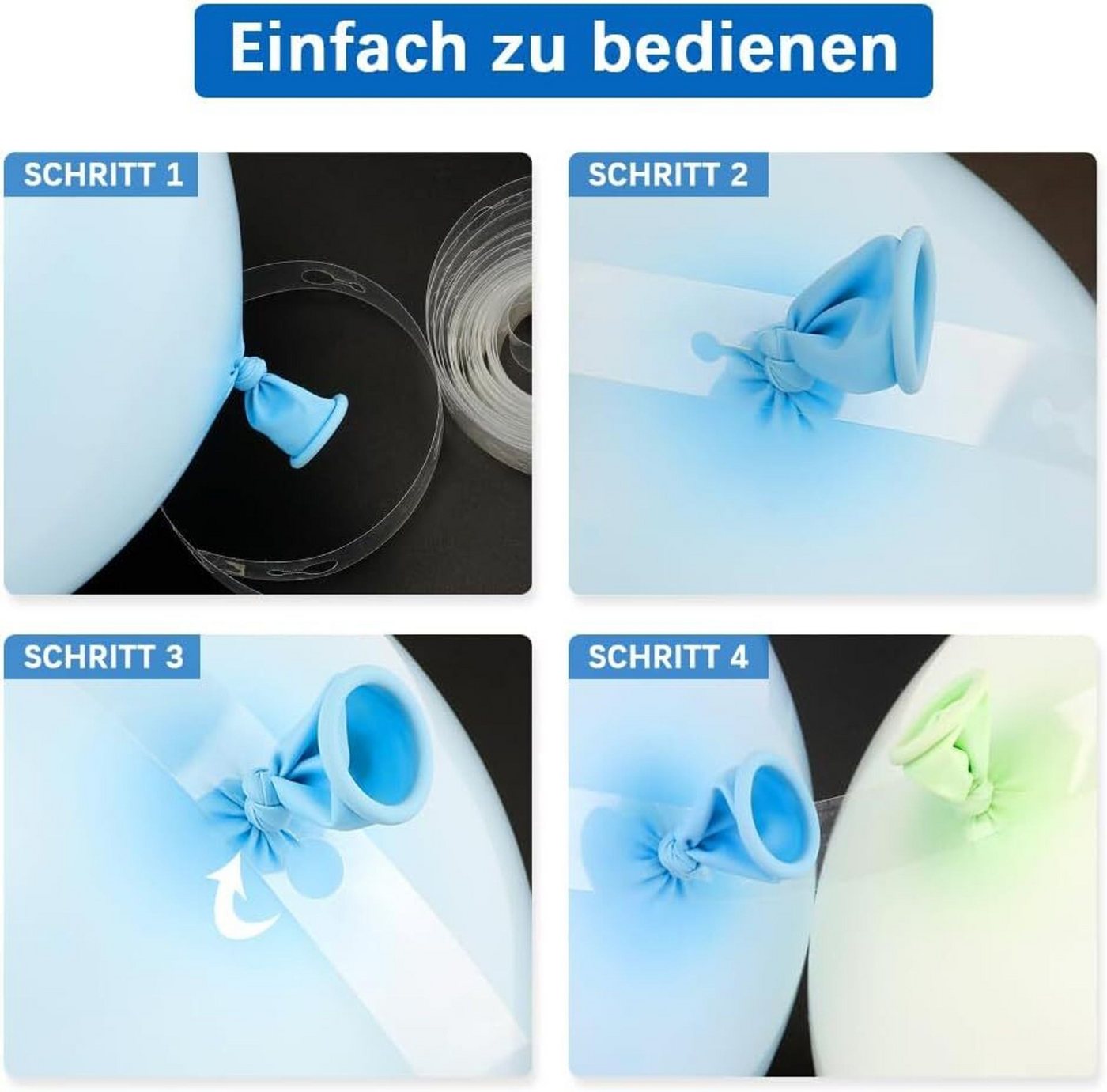FELIXLEO Ständerprofil Ballon Bogen Girlande Kit ideal für Geburtstage Hochzeiten und Feste (1-St) Bild 2