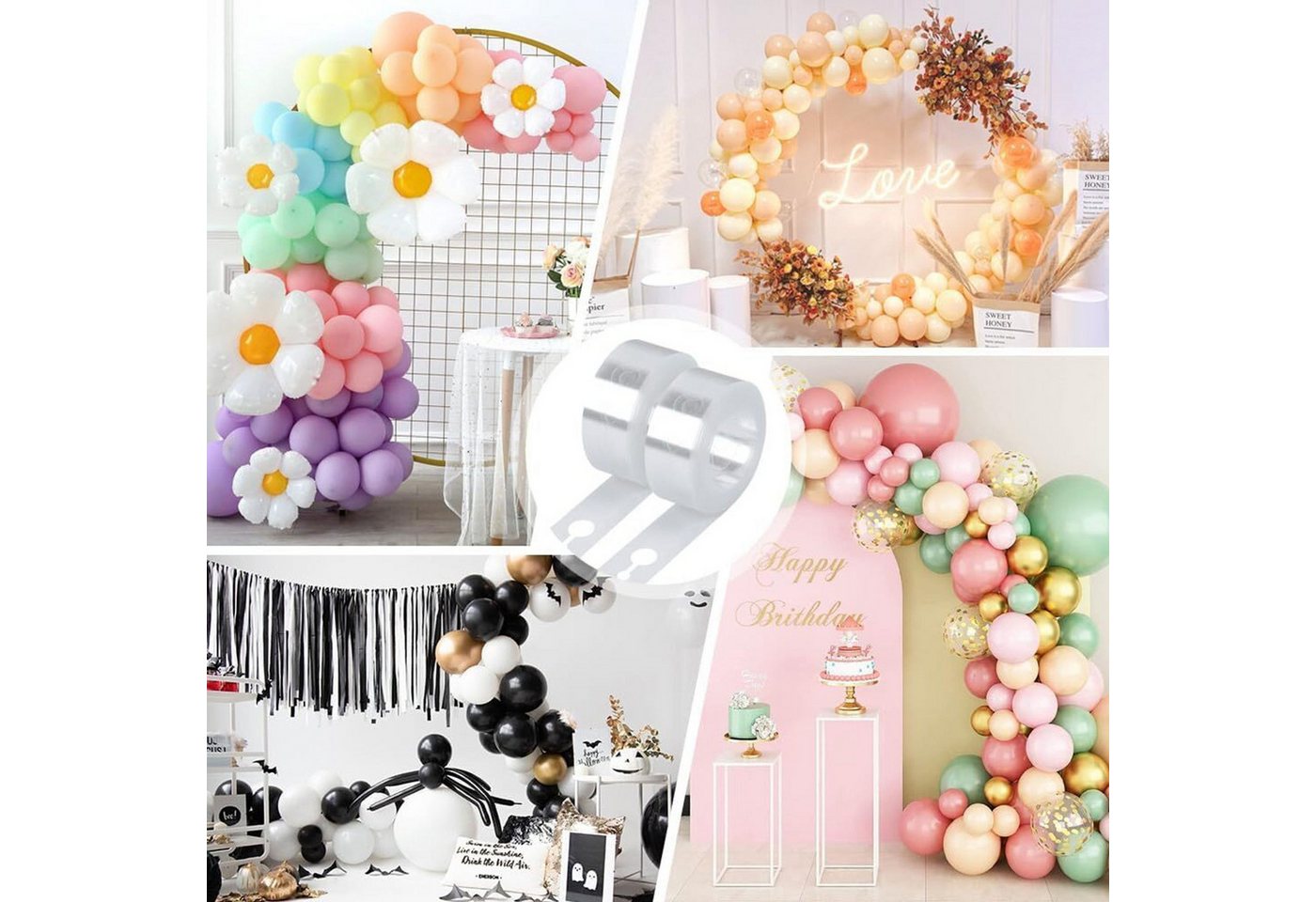 FELIXLEO Ständerprofil Ballon Bogen Girlande Kit ideal für Geburtstage Hochzeiten und Feste (1-St) Bild 3